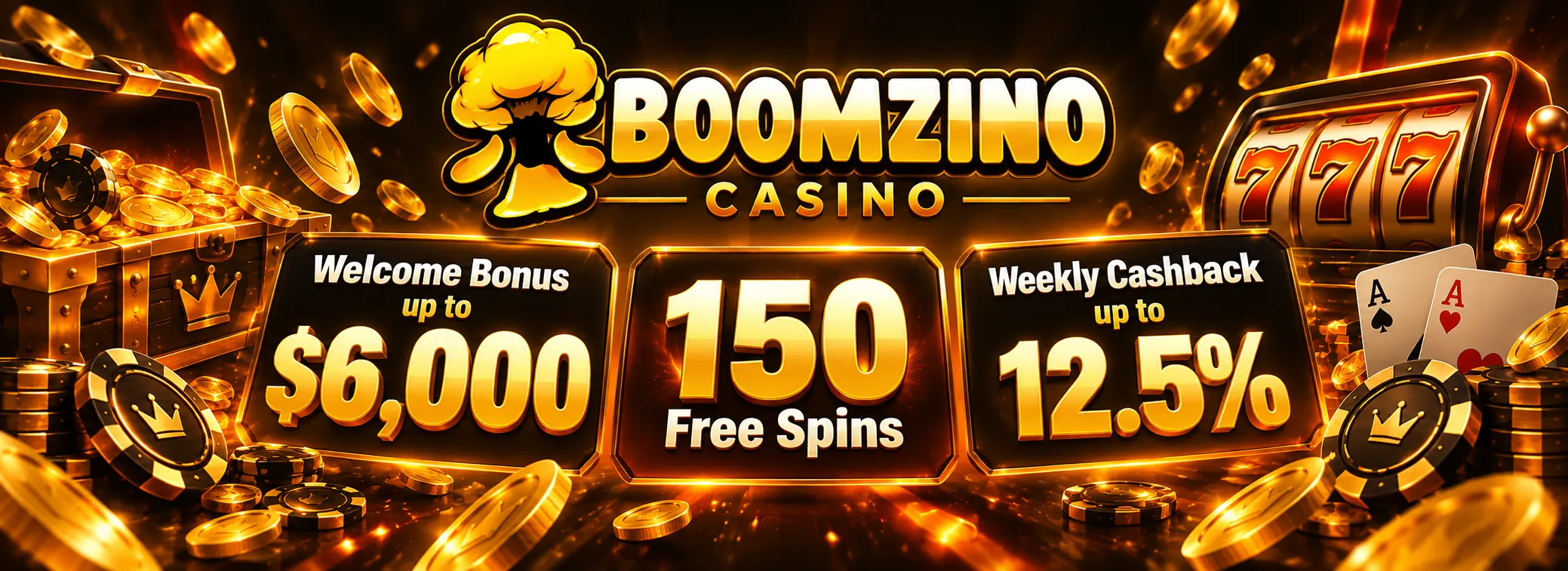 $6,000 + 150 free spins